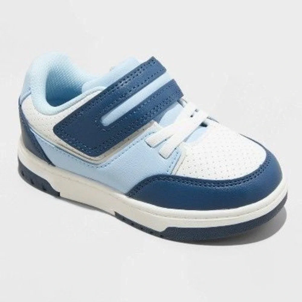 Cat & Jack Blue Toddler Boys Hudson Skate Sneakers Size 12T Low Top Shoes